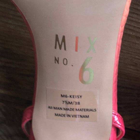 Mix No 6 Slingback Heels Size 7.5M - Picture 9 of 9